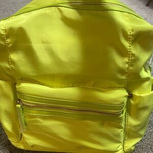 Neon green backpack. NWT.